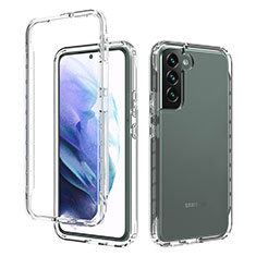 Funda Silicona Carcasa Ultrafina Transparente Goma Frontal y Trasera 360 Grados Gradiente M01 para Samsung Galaxy S21 Plus 5G Claro