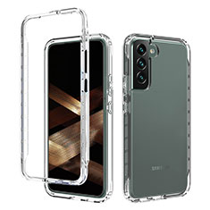 Funda Silicona Carcasa Ultrafina Transparente Goma Frontal y Trasera 360 Grados Gradiente M01 para Samsung Galaxy S24 Plus 5G Claro