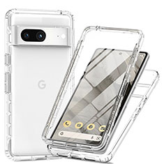 Funda Silicona Carcasa Ultrafina Transparente Goma Frontal y Trasera 360 Grados Gradiente para Google Pixel 7a 5G Claro