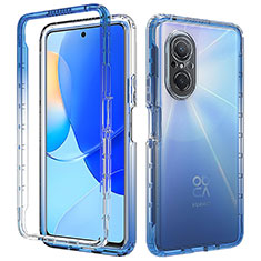 Funda Silicona Carcasa Ultrafina Transparente Goma Frontal y Trasera 360 Grados Gradiente para Huawei Honor 50 SE 5G Azul