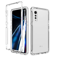 Funda Silicona Carcasa Ultrafina Transparente Goma Frontal y Trasera 360 Grados Gradiente para LG Velvet 4G Claro