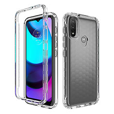 Funda Silicona Carcasa Ultrafina Transparente Goma Frontal y Trasera 360 Grados Gradiente para Motorola Moto E30 Claro