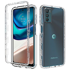 Funda Silicona Carcasa Ultrafina Transparente Goma Frontal y Trasera 360 Grados Gradiente para Motorola Moto G42 Claro