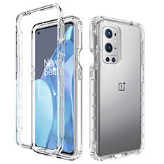 Funda Silicona Carcasa Ultrafina Transparente Goma Frontal y Trasera 360 Grados Gradiente para OnePlus 9 Pro 5G Claro