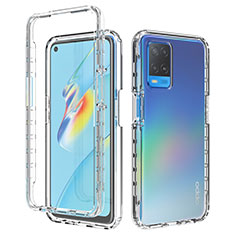 Funda Silicona Carcasa Ultrafina Transparente Goma Frontal y Trasera 360 Grados Gradiente para Oppo A54 4G Claro