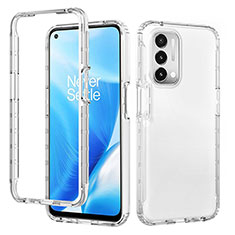 Funda Silicona Carcasa Ultrafina Transparente Goma Frontal y Trasera 360 Grados Gradiente para Oppo A74 5G Claro