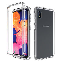 Funda Silicona Carcasa Ultrafina Transparente Goma Frontal y Trasera 360 Grados Gradiente para Samsung Galaxy A10e Claro