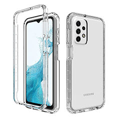 Funda Silicona Carcasa Ultrafina Transparente Goma Frontal y Trasera 360 Grados Gradiente para Samsung Galaxy A23 4G Claro