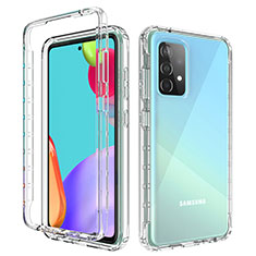 Funda Silicona Carcasa Ultrafina Transparente Goma Frontal y Trasera 360 Grados Gradiente para Samsung Galaxy A52 4G Claro