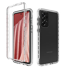 Funda Silicona Carcasa Ultrafina Transparente Goma Frontal y Trasera 360 Grados Gradiente para Samsung Galaxy A73 5G Claro