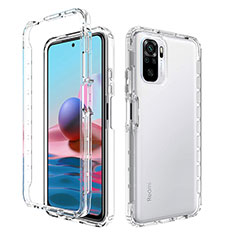 Funda Silicona Carcasa Ultrafina Transparente Goma Frontal y Trasera 360 Grados Gradiente para Xiaomi Poco M5S Claro