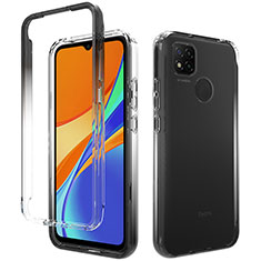 Funda Silicona Carcasa Ultrafina Transparente Goma Frontal y Trasera 360 Grados Gradiente para Xiaomi Redmi 10A 4G Azul