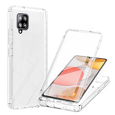 Funda Silicona Carcasa Ultrafina Transparente Goma Frontal y Trasera 360 Grados Gradiente YB1 para Samsung Galaxy A42 5G Claro