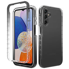 Funda Silicona Carcasa Ultrafina Transparente Goma Frontal y Trasera 360 Grados Gradiente ZJ1 para Samsung Galaxy A05s Negro