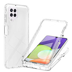 Funda Silicona Carcasa Ultrafina Transparente Goma Frontal y Trasera 360 Grados Gradiente ZJ1 para Samsung Galaxy A22 4G Claro