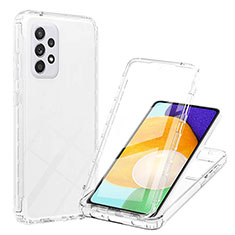 Funda Silicona Carcasa Ultrafina Transparente Goma Frontal y Trasera 360 Grados Gradiente ZJ1 para Samsung Galaxy A52 4G Claro