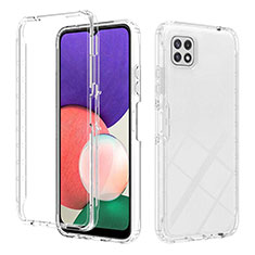 Funda Silicona Carcasa Ultrafina Transparente Goma Frontal y Trasera 360 Grados Gradiente ZJ2 para Samsung Galaxy A22s 5G Claro