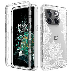 Funda Silicona Carcasa Ultrafina Transparente Goma Frontal y Trasera 360 Grados JX1 para OnePlus Ace Pro 5G Blanco