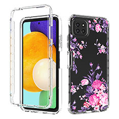 Funda Silicona Carcasa Ultrafina Transparente Goma Frontal y Trasera 360 Grados JX1 para Samsung Galaxy A22s 5G Rosa