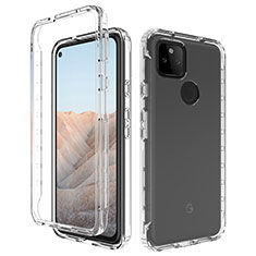 Funda Silicona Carcasa Ultrafina Transparente Goma Frontal y Trasera 360 Grados para Google Pixel 5a 5G Claro