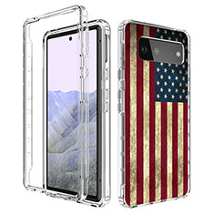 Funda Silicona Carcasa Ultrafina Transparente Goma Frontal y Trasera 360 Grados para Google Pixel 6 Pro 5G Multicolor