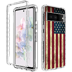 Funda Silicona Carcasa Ultrafina Transparente Goma Frontal y Trasera 360 Grados para Google Pixel 7 5G Multicolor