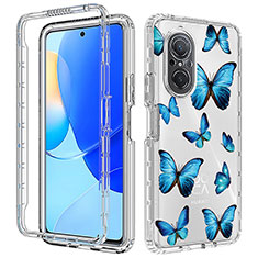 Funda Silicona Carcasa Ultrafina Transparente Goma Frontal y Trasera 360 Grados para Huawei Honor 50 SE 5G Azul