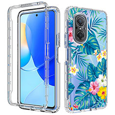 Funda Silicona Carcasa Ultrafina Transparente Goma Frontal y Trasera 360 Grados para Huawei Honor 50 SE 5G Cian