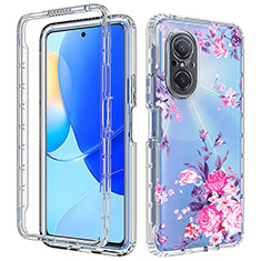 Funda Silicona Carcasa Ultrafina Transparente Goma Frontal y Trasera 360 Grados para Huawei Honor 50 SE 5G Rosa