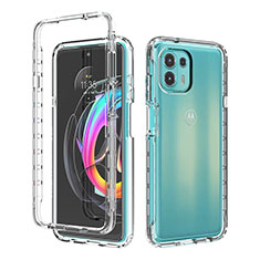 Funda Silicona Carcasa Ultrafina Transparente Goma Frontal y Trasera 360 Grados para Motorola Moto Edge 20 Lite 5G Claro