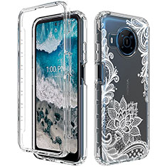 Funda Silicona Carcasa Ultrafina Transparente Goma Frontal y Trasera 360 Grados para Nokia X100 5G Blanco