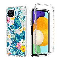 Funda Silicona Carcasa Ultrafina Transparente Goma Frontal y Trasera 360 Grados para Samsung Galaxy A22s 5G Azul Cielo