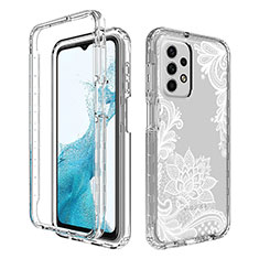 Funda Silicona Carcasa Ultrafina Transparente Goma Frontal y Trasera 360 Grados para Samsung Galaxy A23 4G Blanco