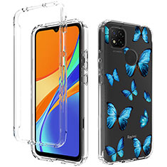 Funda Silicona Carcasa Ultrafina Transparente Goma Frontal y Trasera 360 Grados para Xiaomi POCO C3 Azul