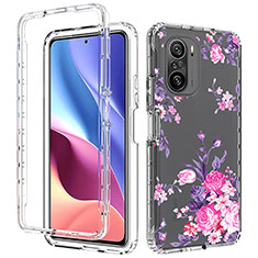 Funda Silicona Carcasa Ultrafina Transparente Goma Frontal y Trasera 360 Grados para Xiaomi Poco F3 5G Rosa