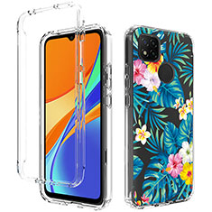 Funda Silicona Carcasa Ultrafina Transparente Goma Frontal y Trasera 360 Grados para Xiaomi Redmi 10A 4G Azul Cielo