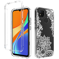 Funda Silicona Carcasa Ultrafina Transparente Goma Frontal y Trasera 360 Grados para Xiaomi Redmi 9C NFC Blanco