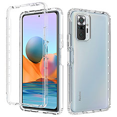 Funda Silicona Carcasa Ultrafina Transparente Goma Frontal y Trasera 360 Grados para Xiaomi Redmi Note 10 Pro 4G Claro