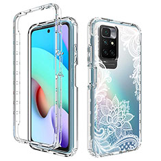 Funda Silicona Carcasa Ultrafina Transparente Goma Frontal y Trasera 360 Grados para Xiaomi Redmi Note 11 4G (2021) Blanco