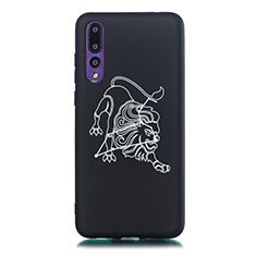 Funda Silicona Gel Goma Constelacion Carcasa S02 para Huawei P20 Pro Negro