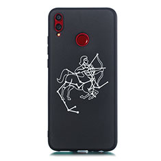 Funda Silicona Gel Goma Constelacion Carcasa S03 para Huawei Honor V10 Lite Negro