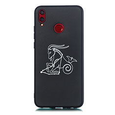 Funda Silicona Gel Goma Constelacion Carcasa S04 para Huawei Honor V10 Lite Negro