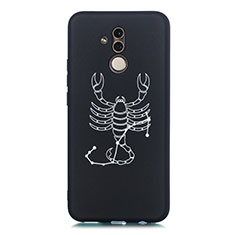 Funda Silicona Gel Goma Constelacion Carcasa S04 para Huawei Mate 20 Lite Negro