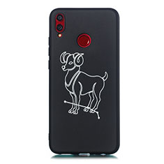 Funda Silicona Gel Goma Constelacion Carcasa S07 para Huawei Honor V10 Lite Negro