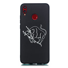 Funda Silicona Gel Goma Constelacion Carcasa S08 para Huawei Honor V10 Lite Negro