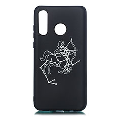 Funda Silicona Gel Goma Constelacion Carcasa S10 para Huawei P30 Lite Negro