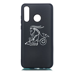 Funda Silicona Gel Goma Constelacion Carcasa S11 para Huawei P30 Lite XL Negro