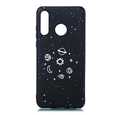 Funda Silicona Gel Goma Estrellado Carcasa para Huawei P30 Lite New Edition Negro