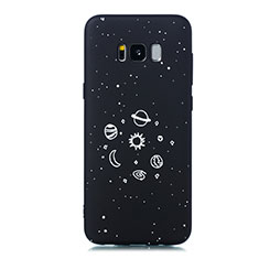 Funda Silicona Gel Goma Estrellado Carcasa para Samsung Galaxy S8 Negro