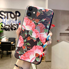 Funda Silicona Gel Goma Flores Carcasa H12 para Apple iPhone 11 Rosa